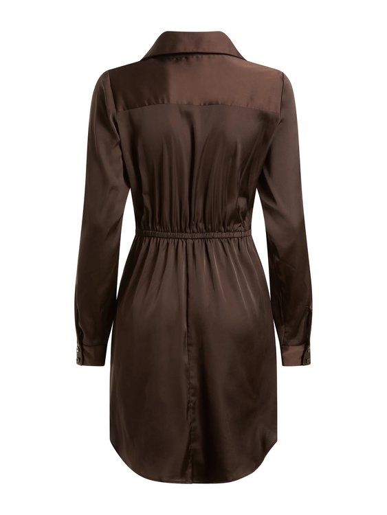 Alya šaty Hnědá barva Ženy