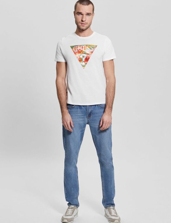 Módní Abstract triko, Bílá barva, 2023