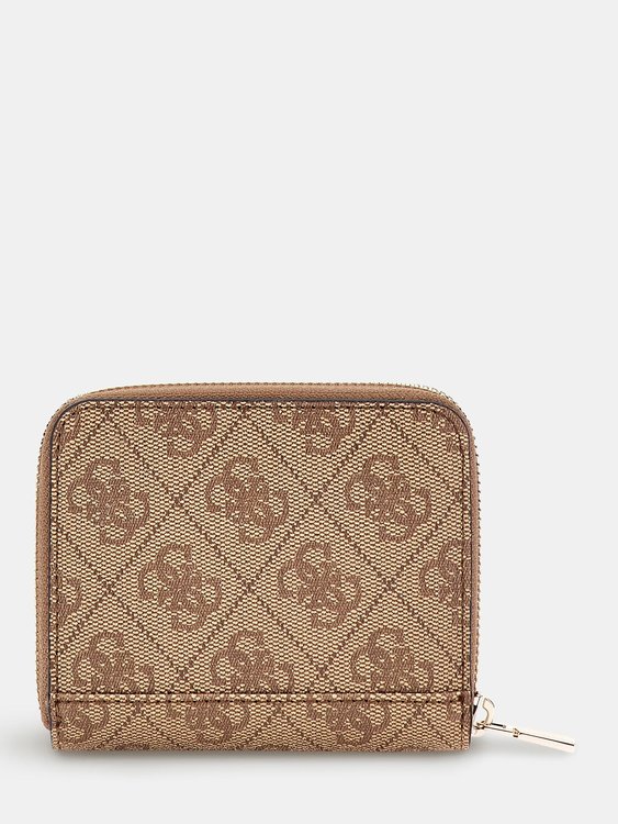 Laurel malá peněženka – GUESS, Béžová barva Ženy