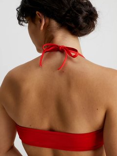 Luxusní CK Monogram plavky - Horní díl, Červená barva, XS, S, M, L, XL