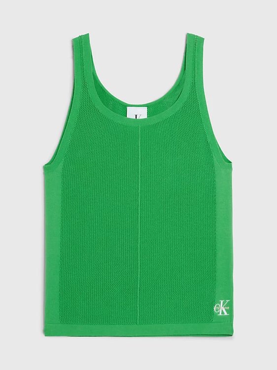 Crochet tílko Zelená barva Muži