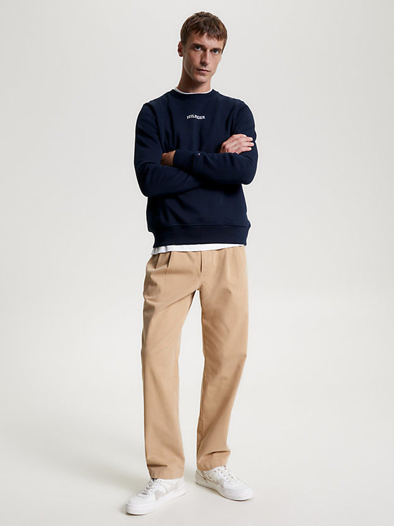 Monotype mikina – Tommy Hilfiger, Navy barva Muži