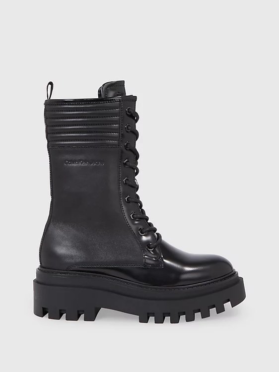 Flatform Knee kotníková obuv – Calvin Klein Jeans, Černá barva Ženy