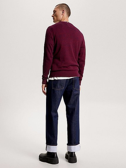 Módní Pima Organic svetr, Červená barva, 2023