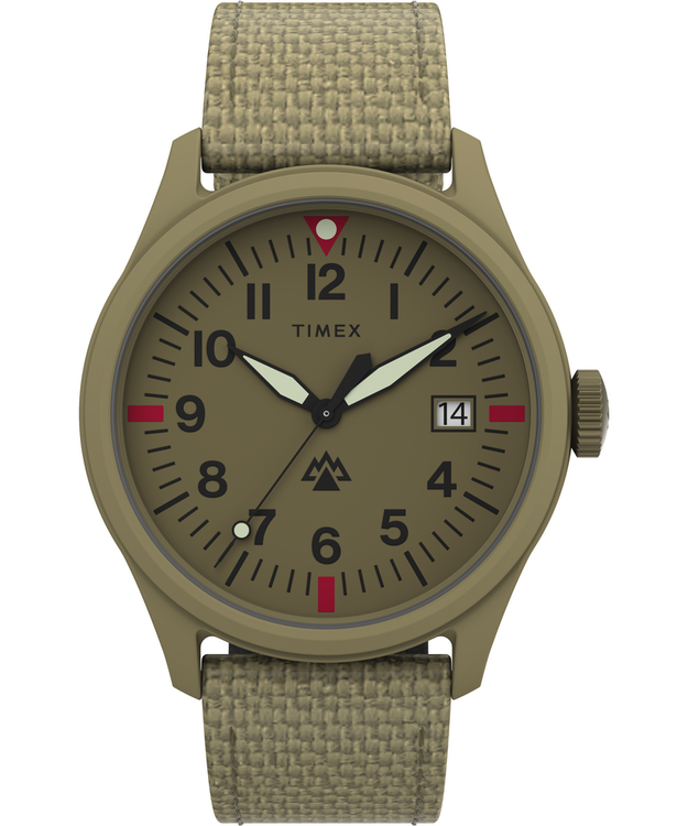 TIMEX – Traprock hodinky, Khaki, Zelená barva