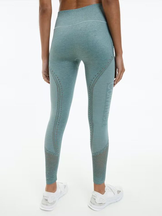 Tight legíny – Calvin Klein Performance, Modrá barva Ženy