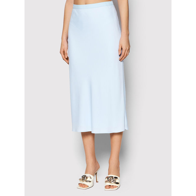 Calvin Klein – Recycled midi sukně, Modrá barva