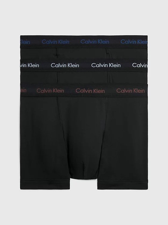 Calvin Klein Underwear – Cotton Stretch boxery 3ks, Černá barva