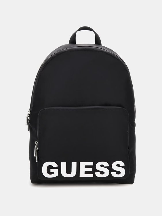 GUESS – Maxi Logo batoh, Černá barva