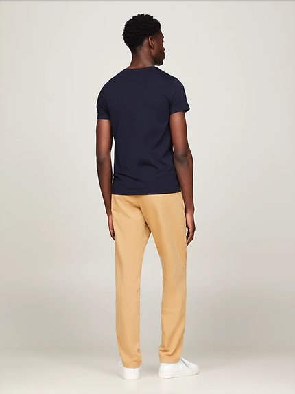 Módní Core Stretch Slim triko, Modrá barva, 2024, 2023