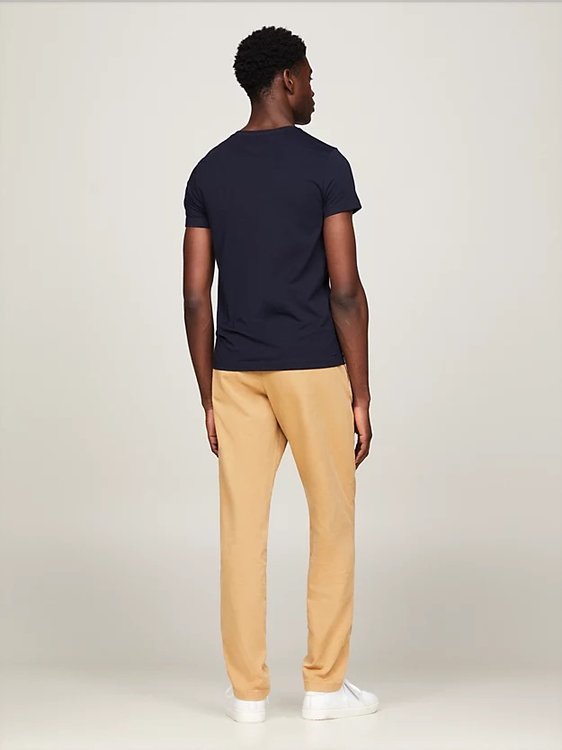 Módní Core Stretch Slim triko, Modrá barva, 2024, 2023