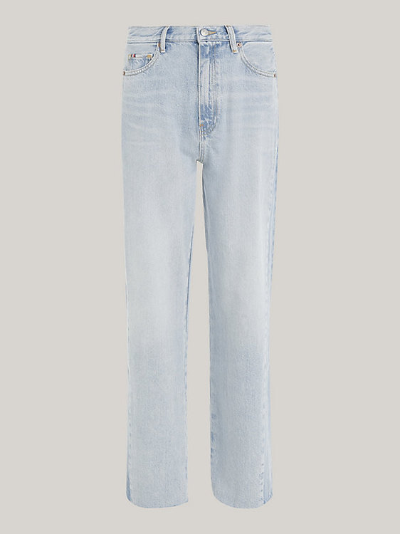 Relaxed Straight jeans Modrá barva Ženy