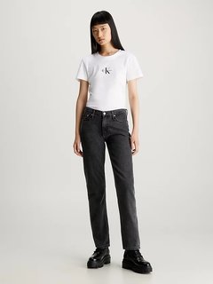 Luxusní Monologo Slim triko, Bílá barva, XS, S, M, L