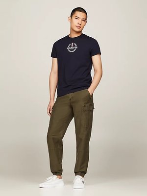 Global Stripe Wreath triko – Tommy Hilfiger, Modrá barva Muži