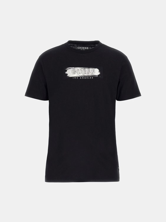 Metallic Deboss Logo triko Černá barva Muži