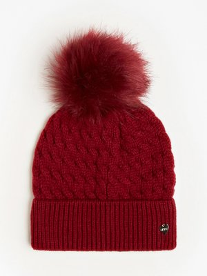 Guess – Čepice s bambulí, Červená barva
