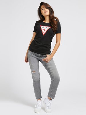 Logo triko – Guess, Černá barva Ženy, Ženy