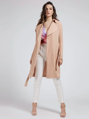 Luxusní Alannis kabát, Růžová barva, 42