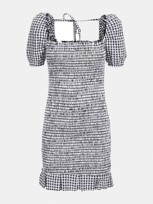 Luxusní Gingham šaty, XS, S, M, L