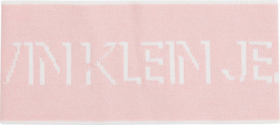 Calvin Klein Jeans – Shadow logo zimní čelenka, Růžová barva