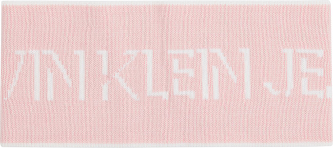 Calvin Klein Jeans – Shadow logo zimní čelenka, Růžová barva