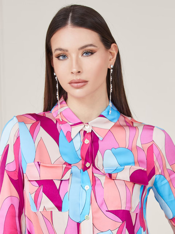 Luxusní Essence košile, Multi, Růžová barva, XS, S, M, L