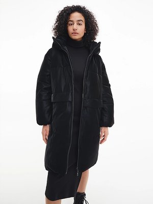 Calvin Klein Jeans – Faux Suede bunda, Černá barva