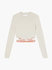 Waist logo svetr Krémová barva Ženy