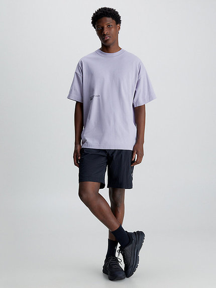 Brushstroke triko – Calvin Klein Jeans, Fialová barva Muži