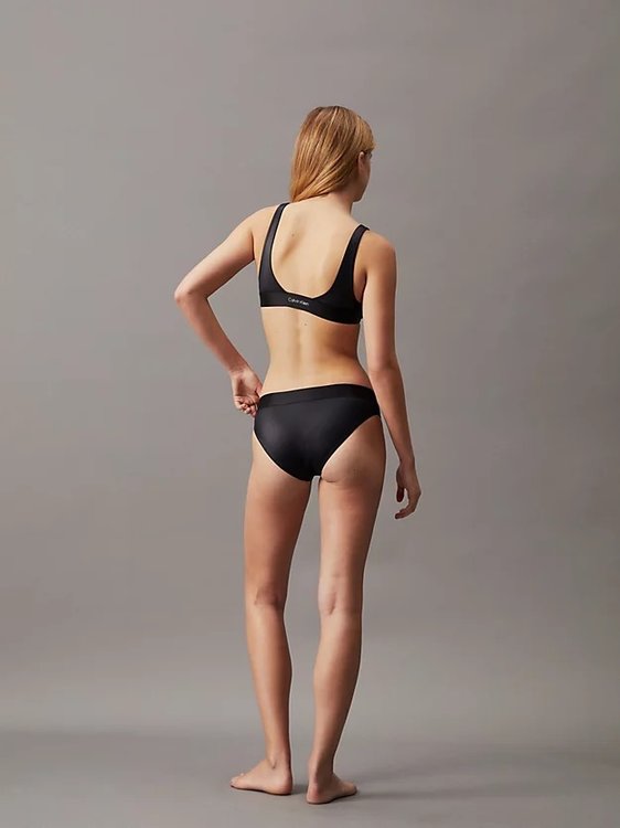 CK Refined Waistband plavky – Calvin Klein Swimwear, Černá barva Ženy