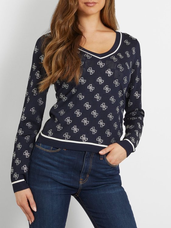 Luxusní Rosie 4G svetr, Modrá barva, XS, S, L