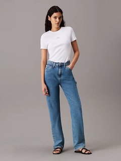 Luxusní Woven Label triko, Bílá barva, XS, S, M, L, XL