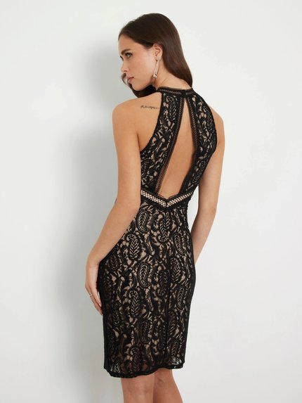 Módní New Liza Mini šaty, Černá barva, 2024