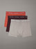 Calvin Klein Underwear – Cotton Stretch boxery 3ks, Červená, Oranžová, Šedá barva