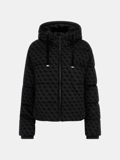 Černá barva, Daisy Puffer Logo bunda