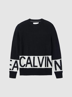 Logo Svetr Bílá, Černá barva Muži, Muži