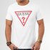 Guess – Logo triko, Bílá barva