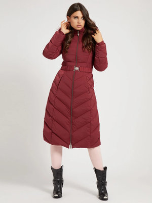 Caterina kabát – Guess, Bordó barva Ženy, Ženy