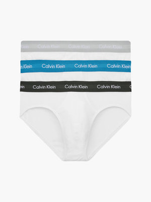 Cotton stretch slipy 3ks Bílá barva Muži