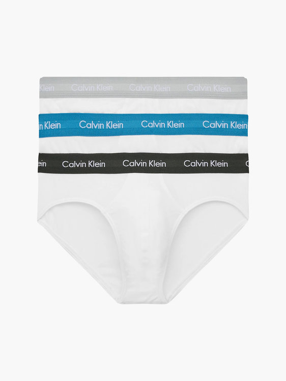 Cotton stretch slipy 3ks Bílá barva Muži