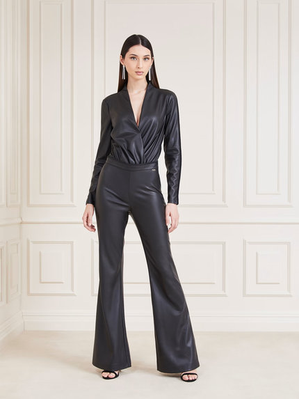 Módní Hype Skinny Flare kalhoty, Černá barva, 2023