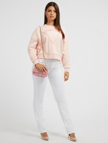 Módní Petals mikina, Růžová barva, 2023