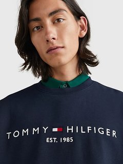 Luxusní Tommy Logo mikina, Navy barva, M, L, XL