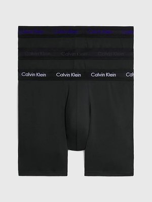 Calvin Klein Underwear – Cotton Stretch boxery 3ks, Černá barva