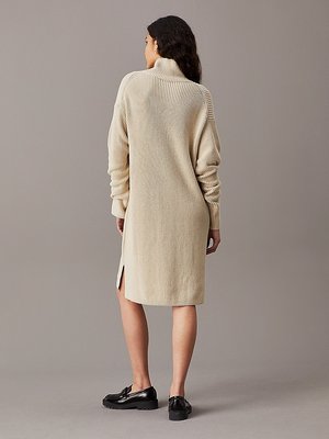 Chunky Loose šaty – Calvin Klein Jeans, Béžová barva Ženy
