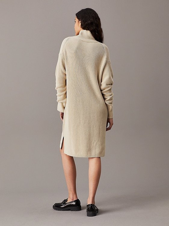 Chunky Loose šaty – Calvin Klein Jeans, Béžová barva Ženy