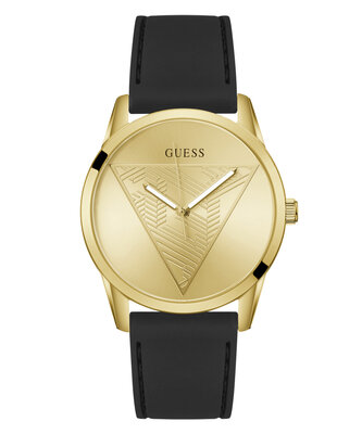 GUESS – Clark hodinky, Černá, Zlatá barva