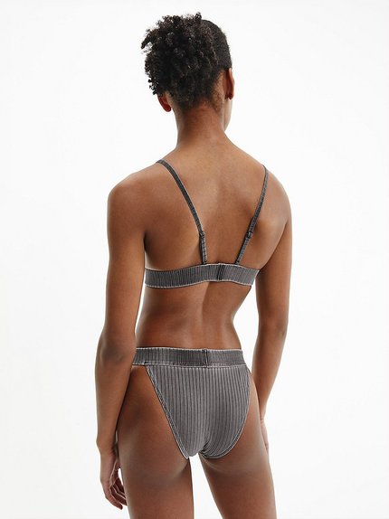 Módní KW0KW01718-BEH plavky HIGH RISE CHEEKY BIKINI, 2022