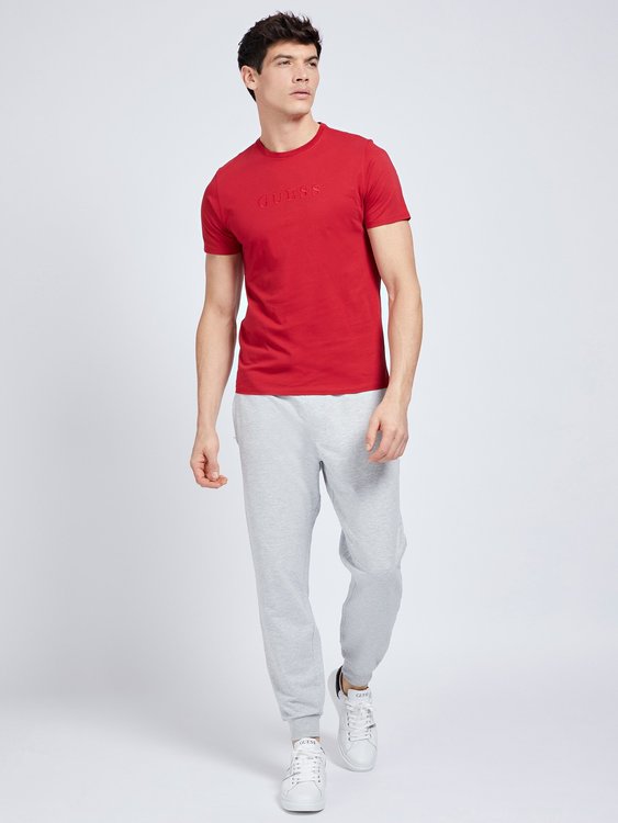 Triko – Guess, Červená barva Muži, Muži