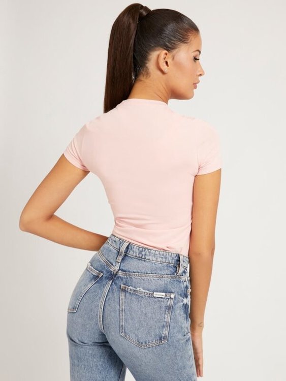 Amalur triko – Guess, Růžová barva Ženy